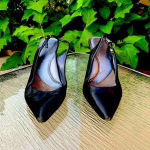 Kenneth Cole Black Slingback Pumps